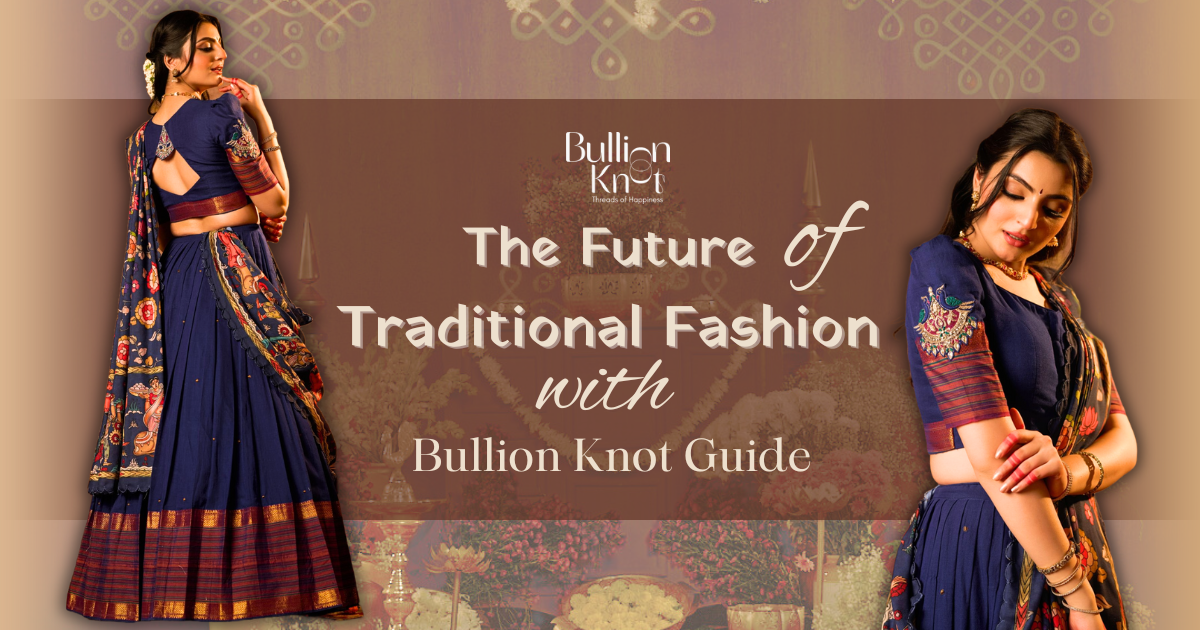 south indian dress for women by Bullion Knot