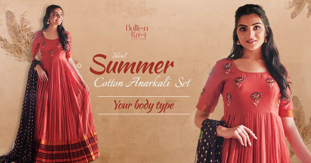 Bullion Knot - Ideal Summer Cotton Anarkali Set