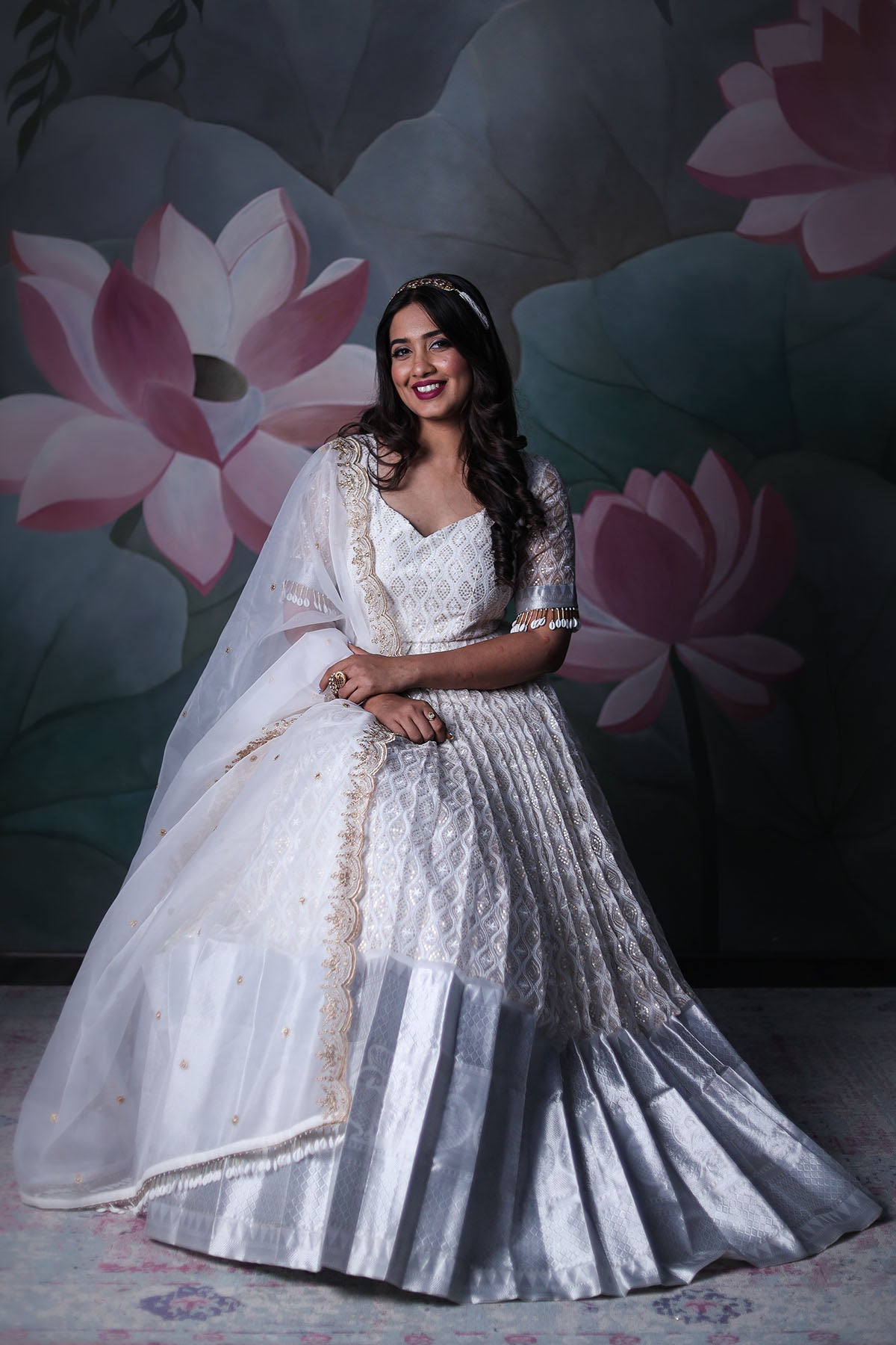 White Color Georgette Anarkali Dress