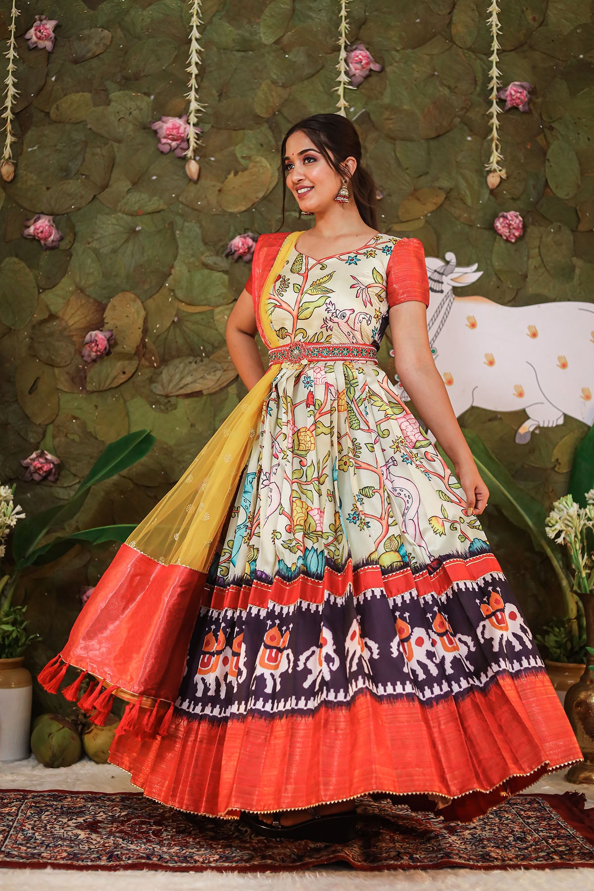 Banarasi Silk Jacquard Gown - Amisha Suhagiya