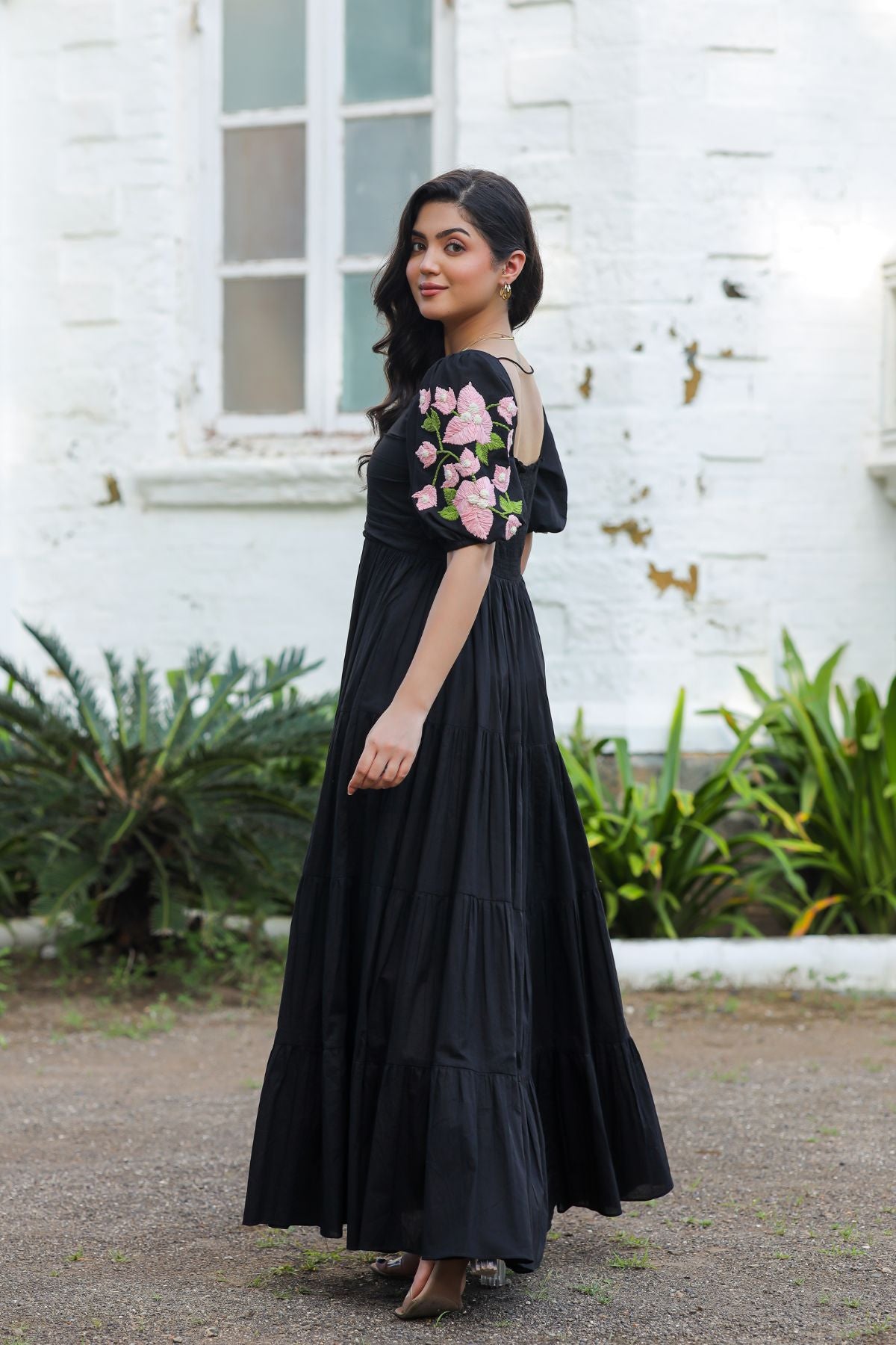 Bougainvillea Maxi (Dress) in Black