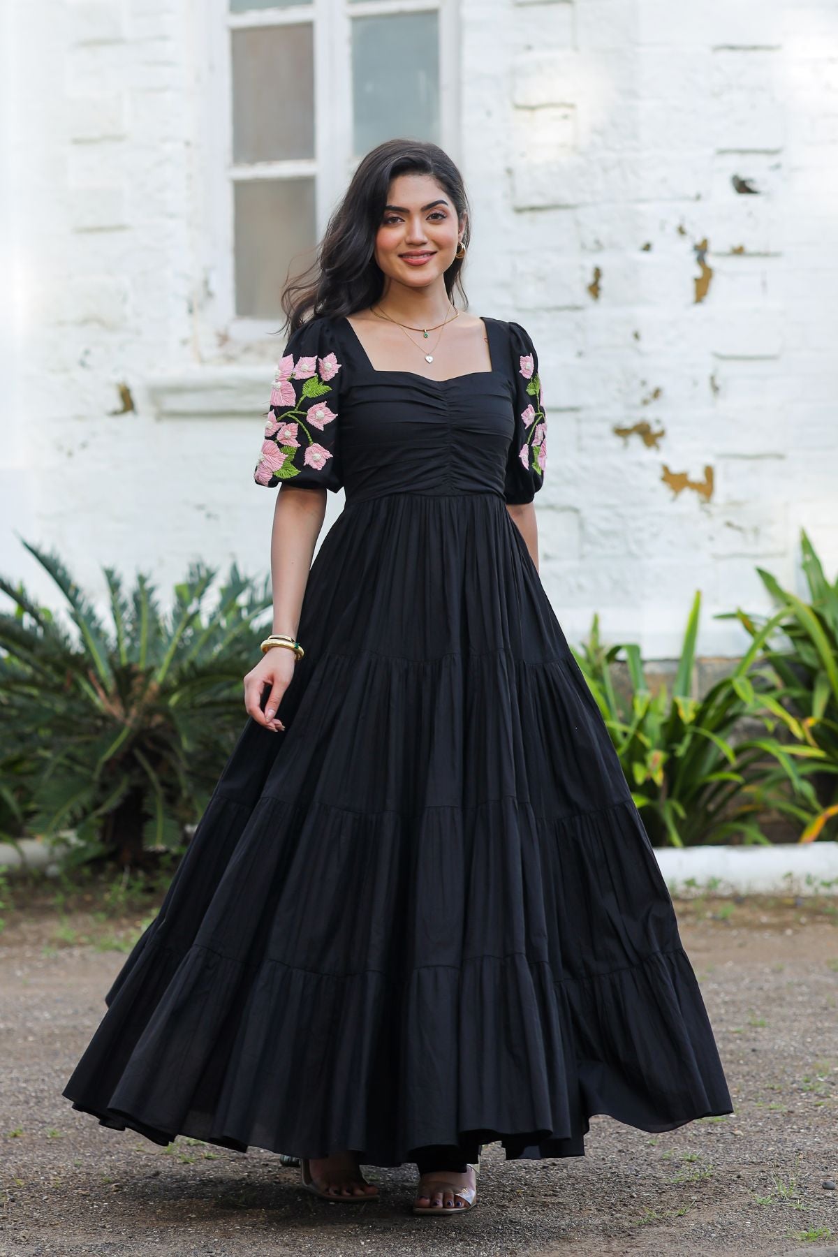 Bougainvillea Maxi (Dress) in Black