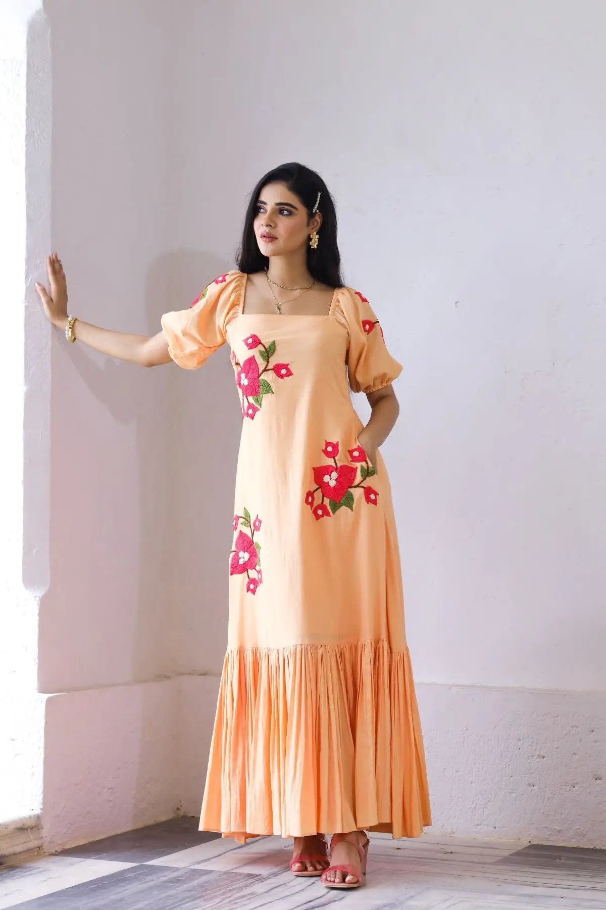 Aditi Maxi (Dress) in Rustic Peach