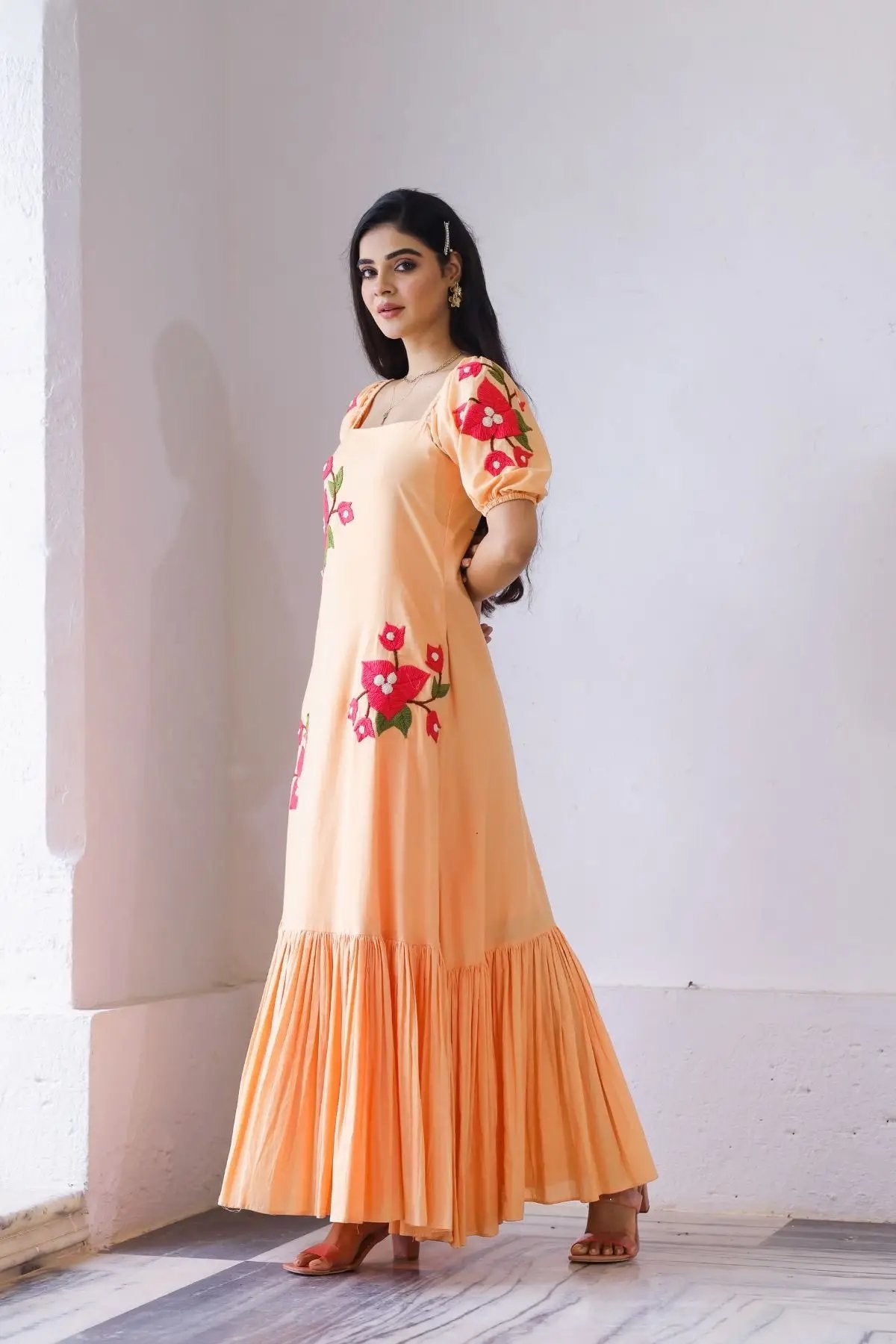 Aditi Maxi (Dress) in Rustic Peach