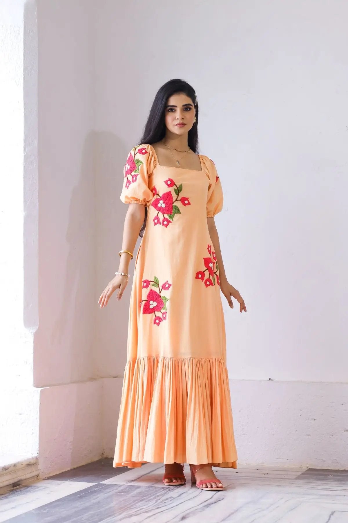 Aditi Maxi (Dress) in Rustic Peach