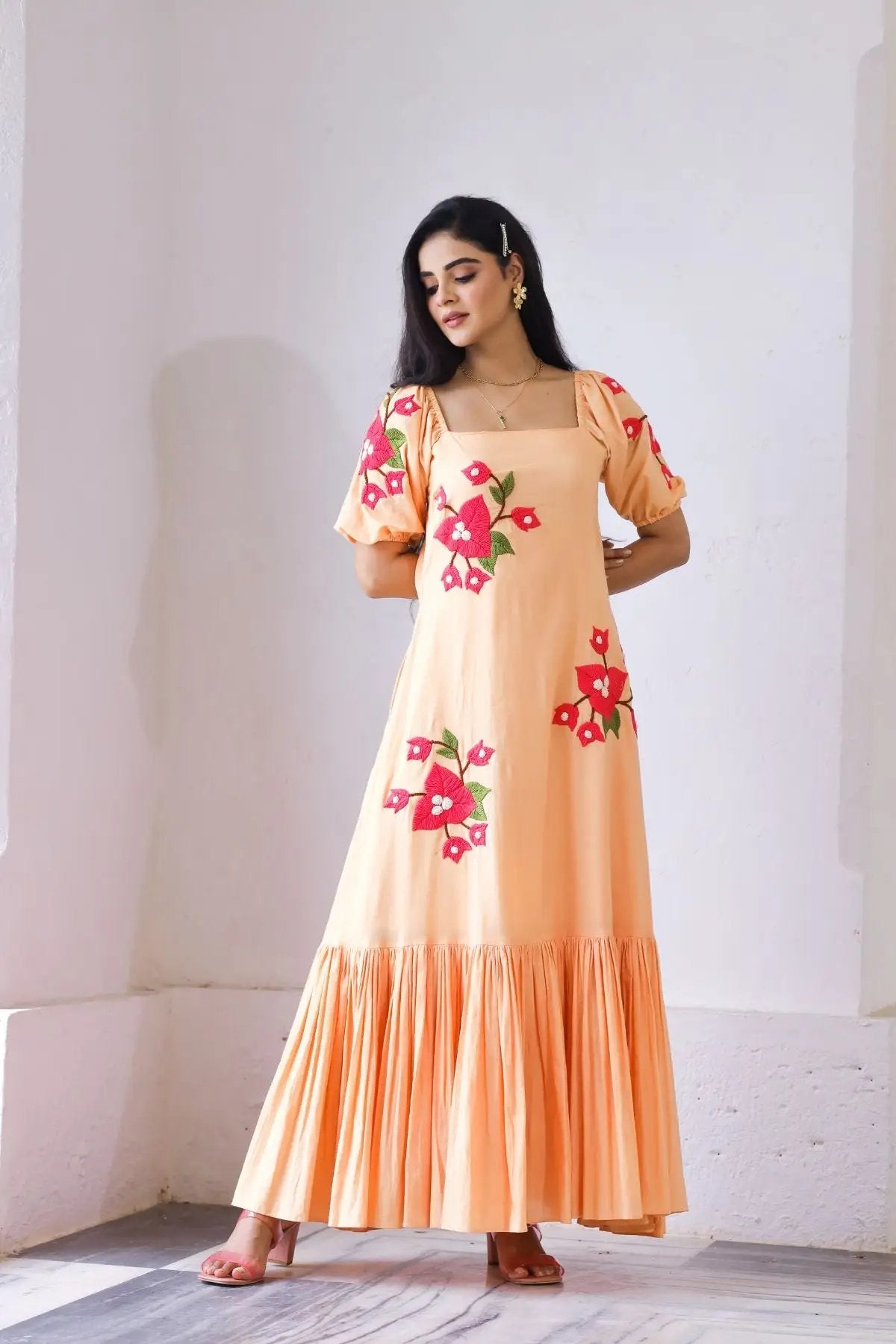 Aditi Maxi (Dress) in Rustic Peach