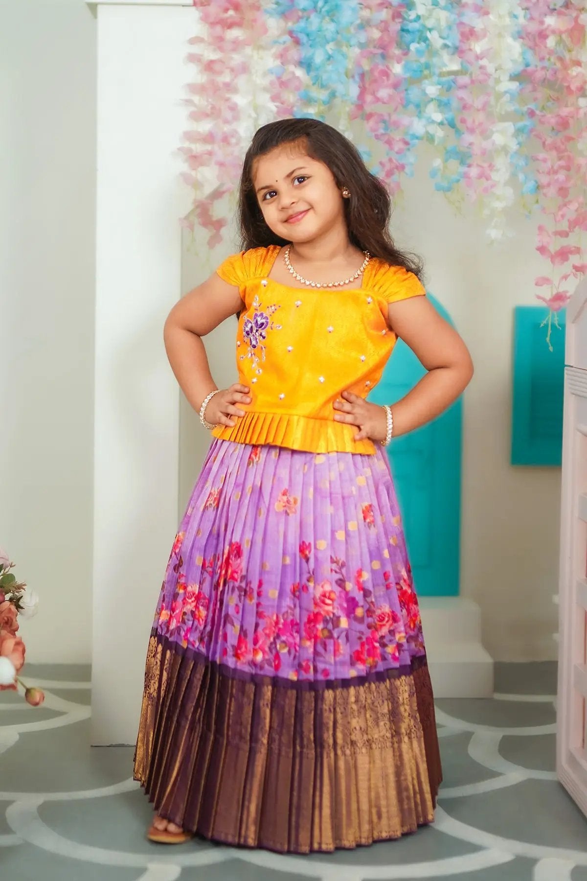 Baby Sweet Pea Lehenga Set