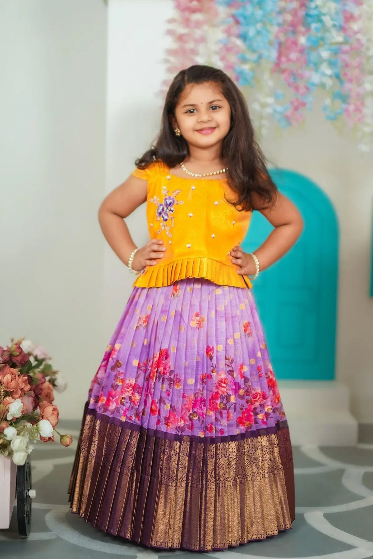 Baby Sweet Pea Lehenga Set