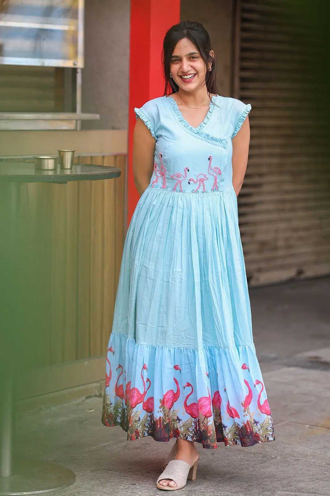 Blue Swan Midi Dress