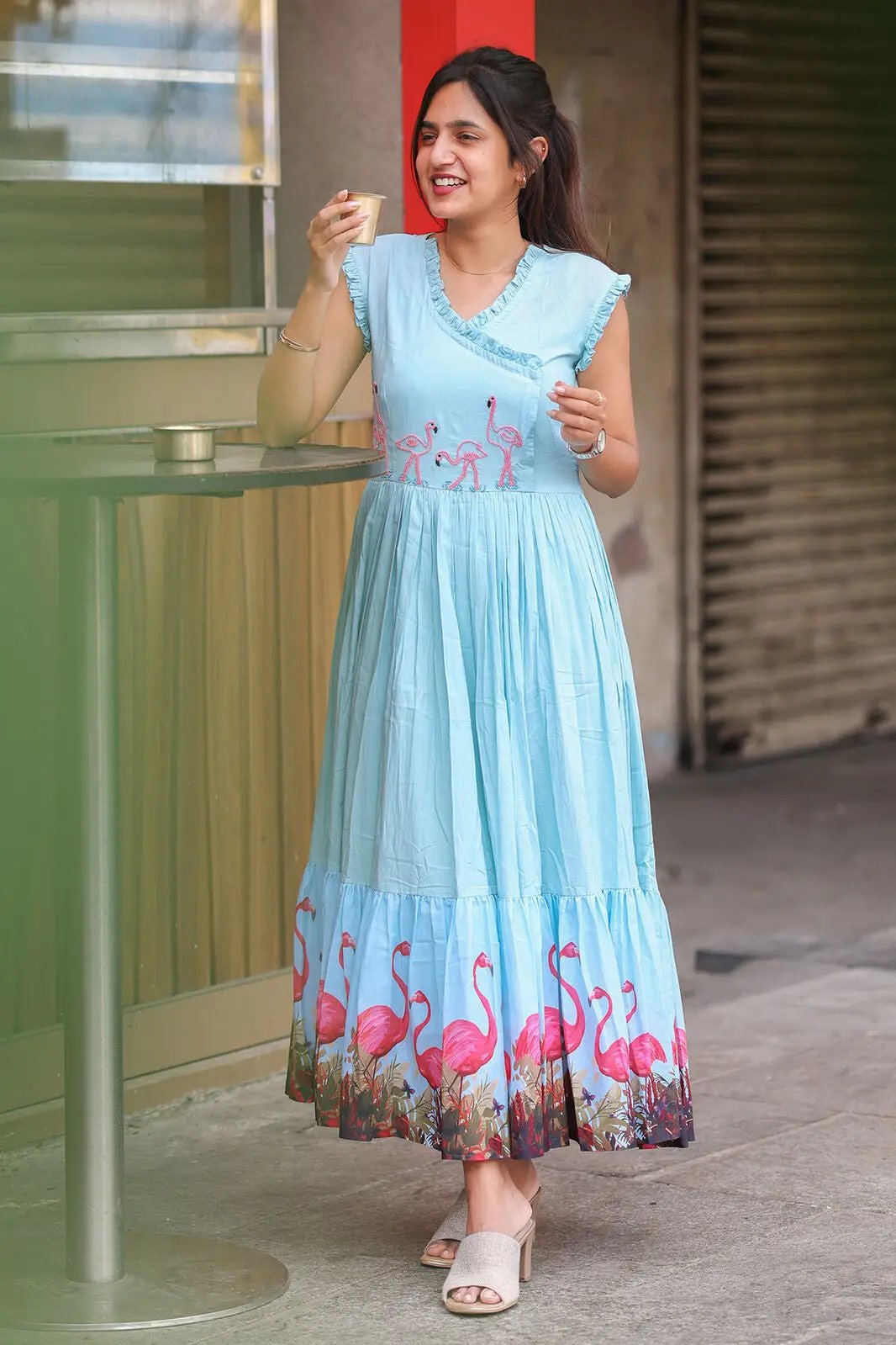 Blue Swan Midi Dress