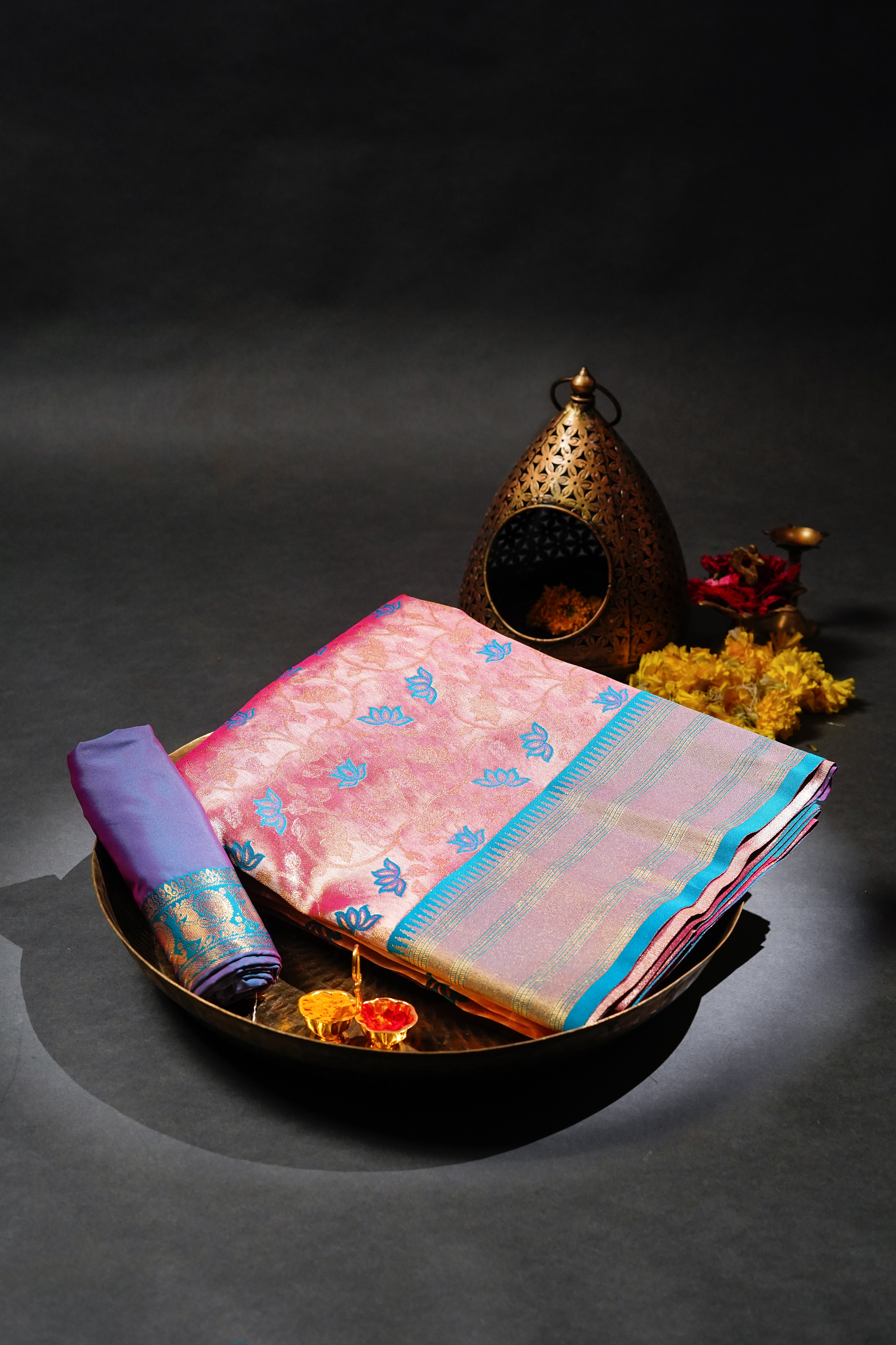 Palam Silks | Traditional Kanchipurams | Ink Blue Bridal Kanchipuram Silk  Saree