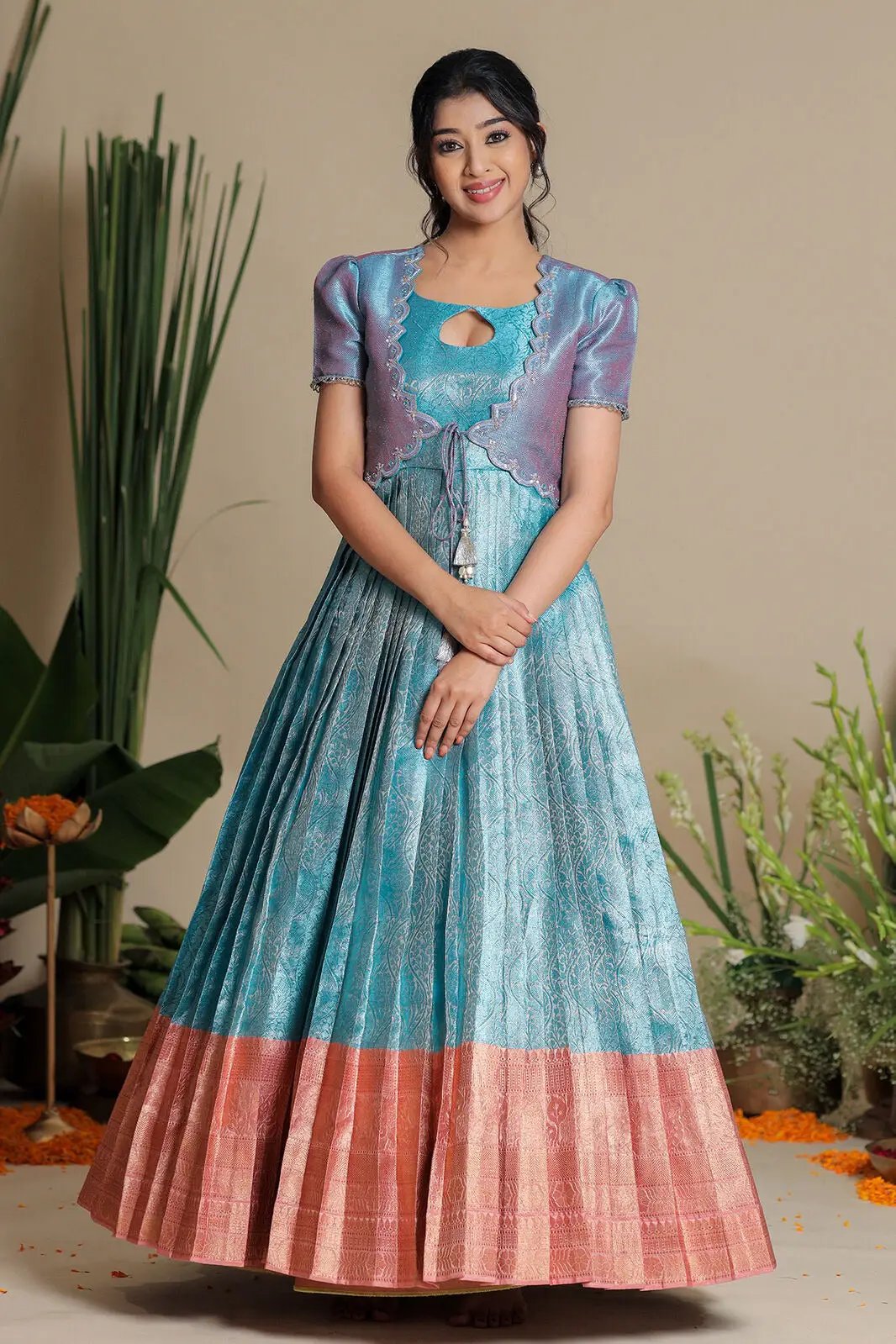 Banarasi gown best sale