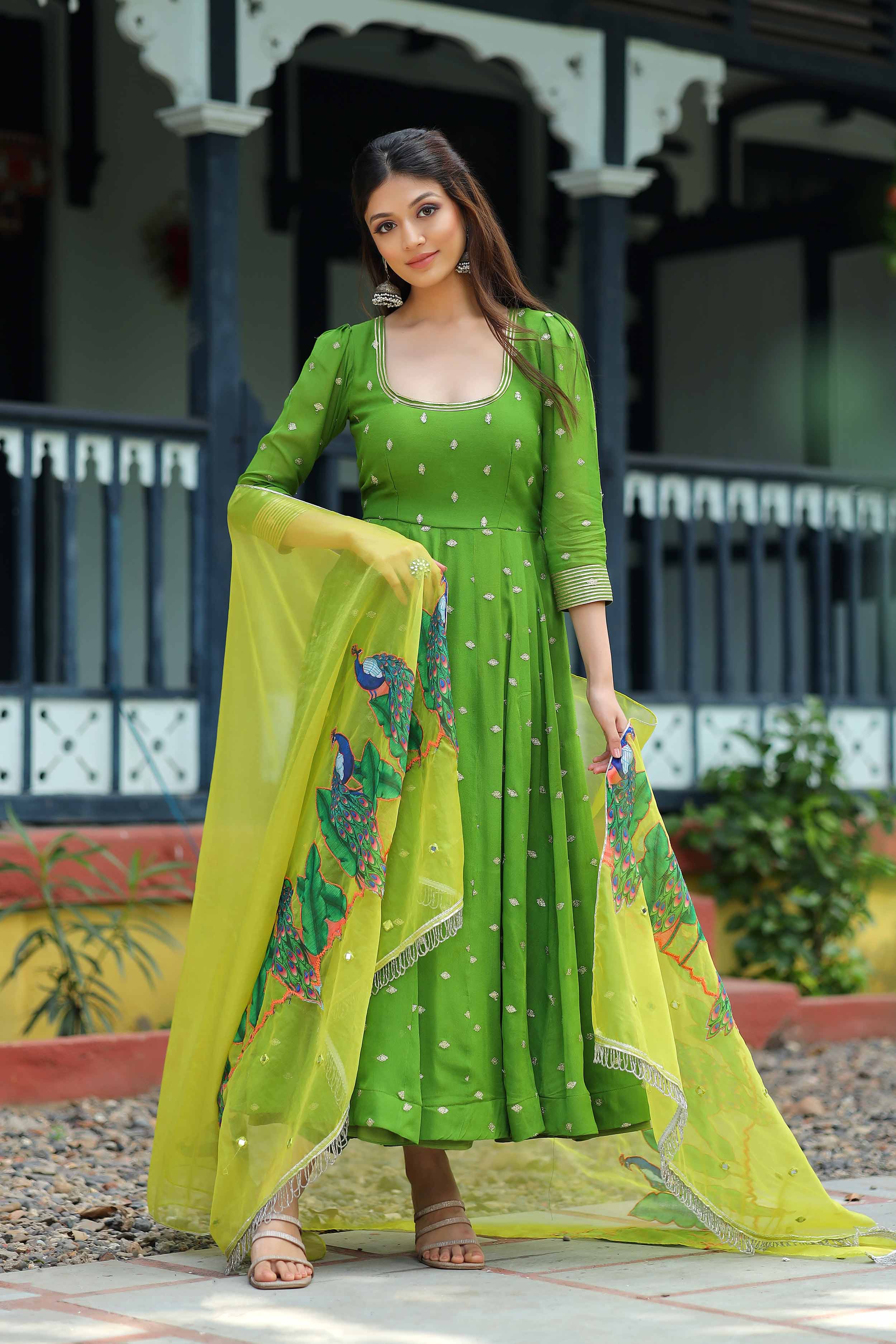 Traditional Anarkali Kurta Set | Party Wear Anarkali Suit Online