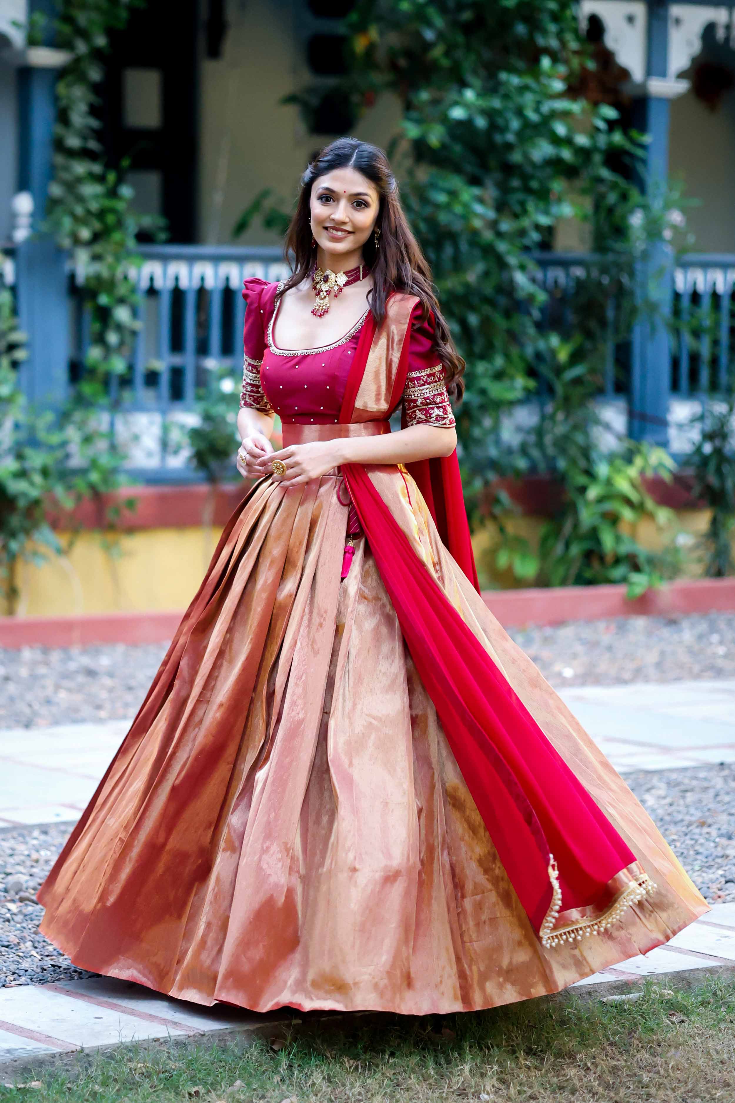 Red Lehenga suit