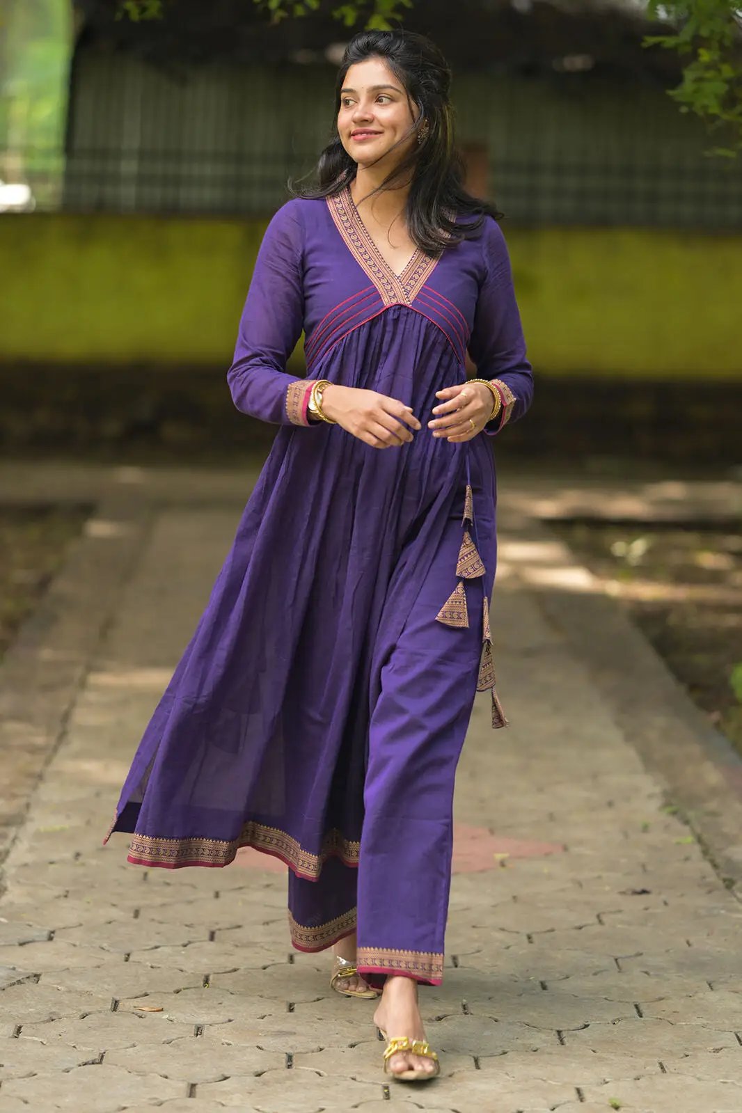 Sharvari Violet Kurta Set