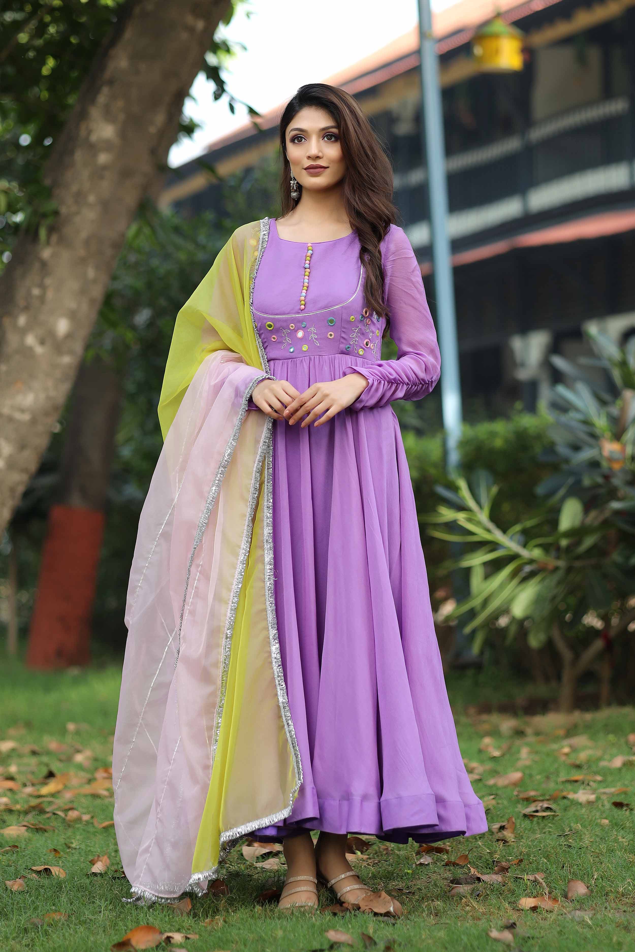 Traditional Anarkali Kurta Set Party Wear Anarkali Suit Online