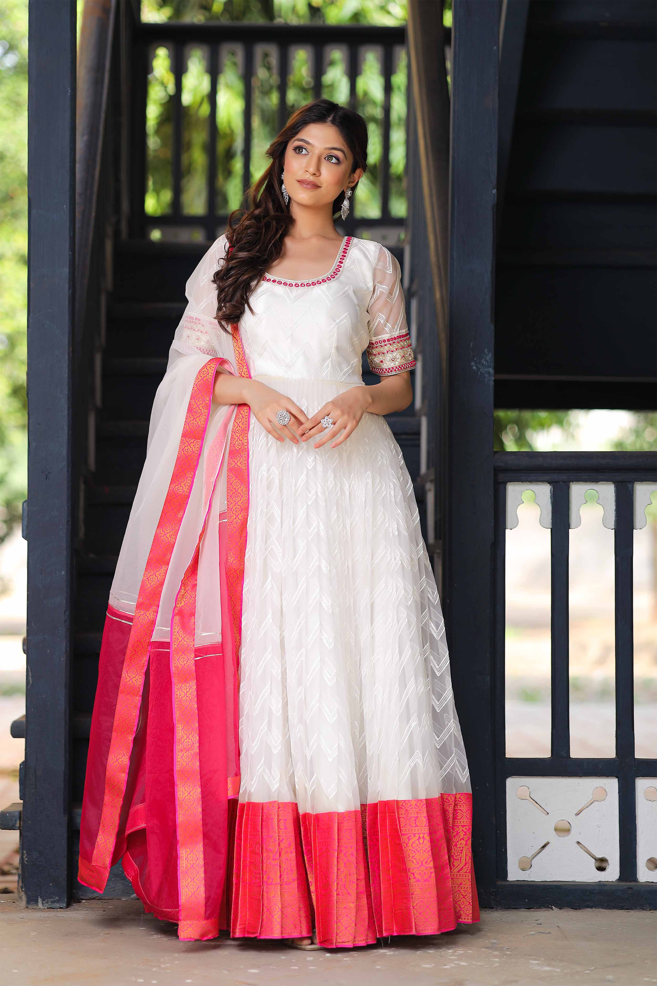 Lavender Designer Embroidered Lehenga Style Bridal Anarkali Suit in Delhi  at best price by Sairas Boutique - Justdial