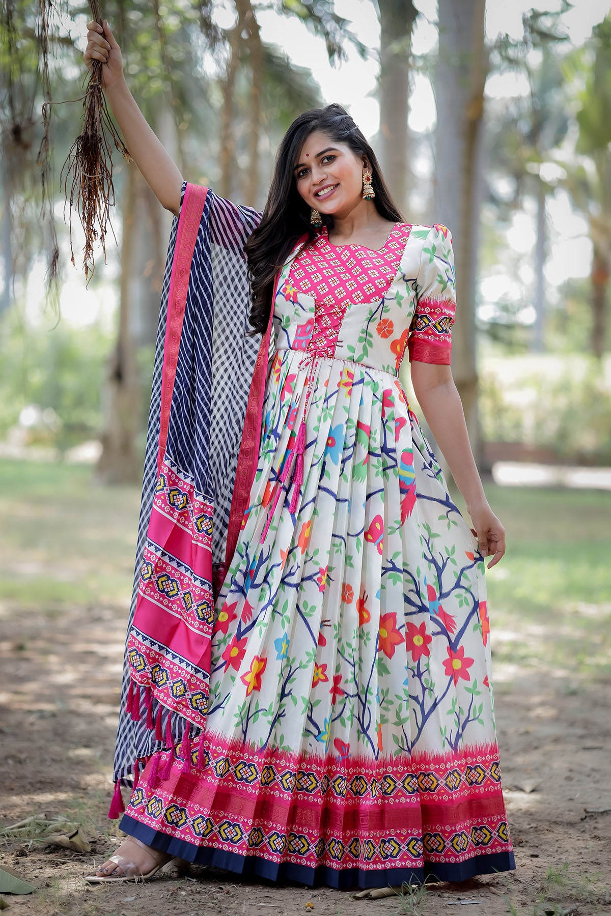 Pure Tussar Silk Banarasi Dress material — The Handlooms