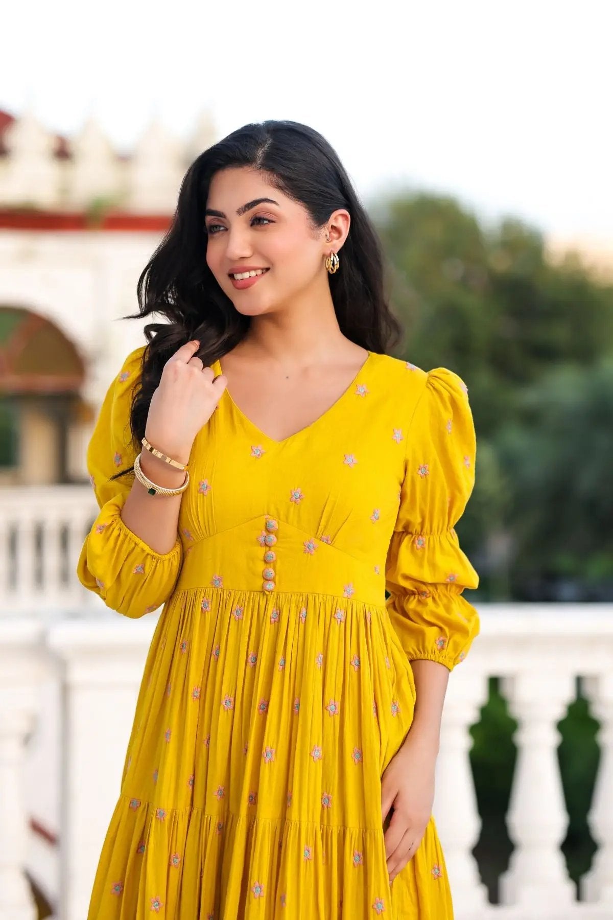 Sunshine Yellow Long Frock