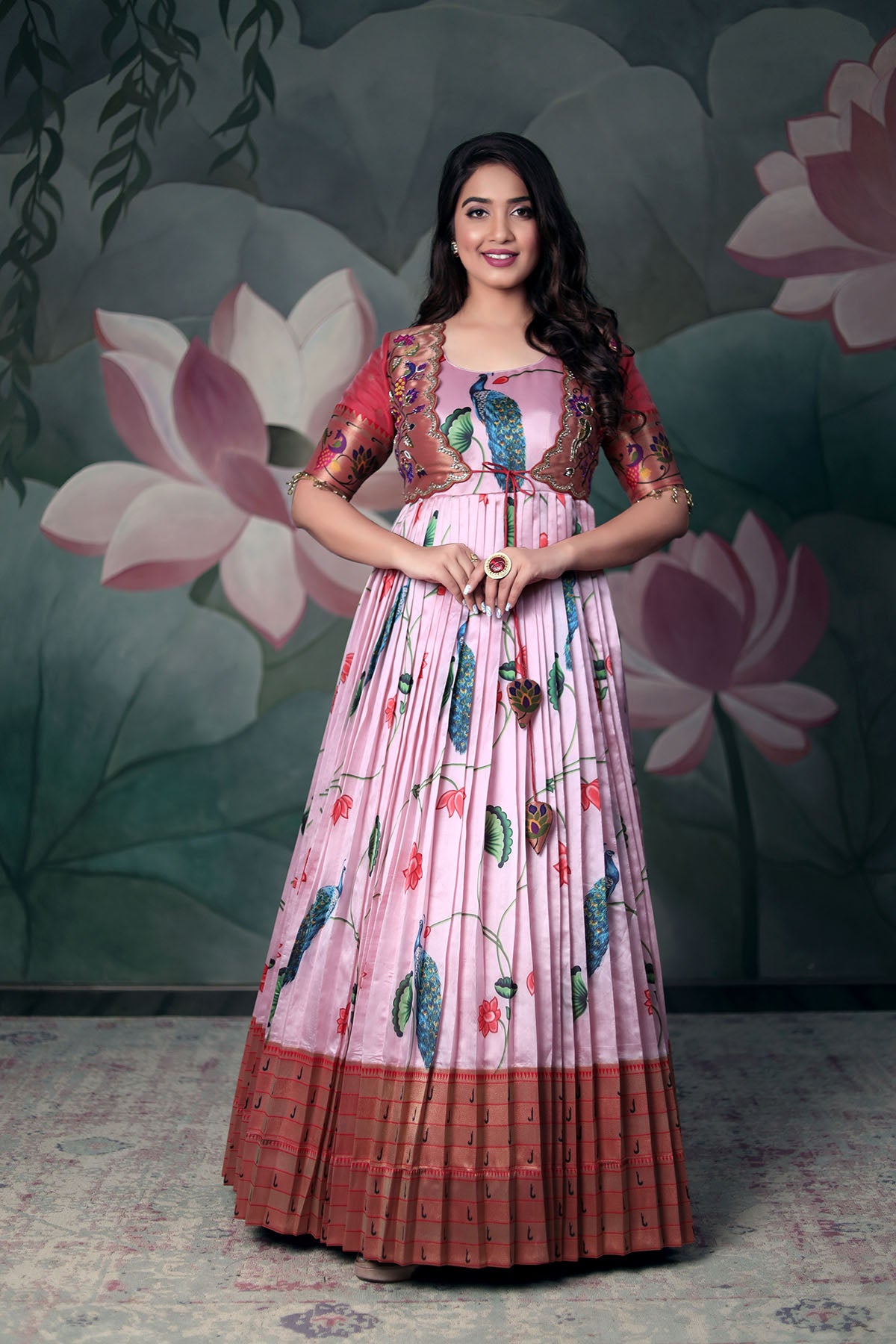 Designer banarasi outlet gown