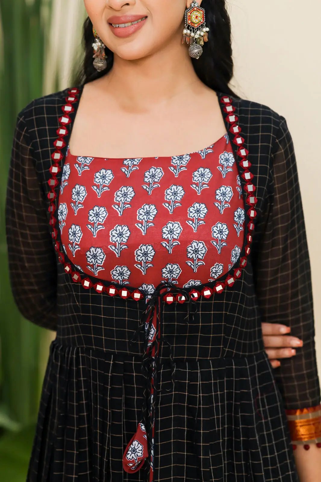 Sabita Naraynpet Indo Western in Black