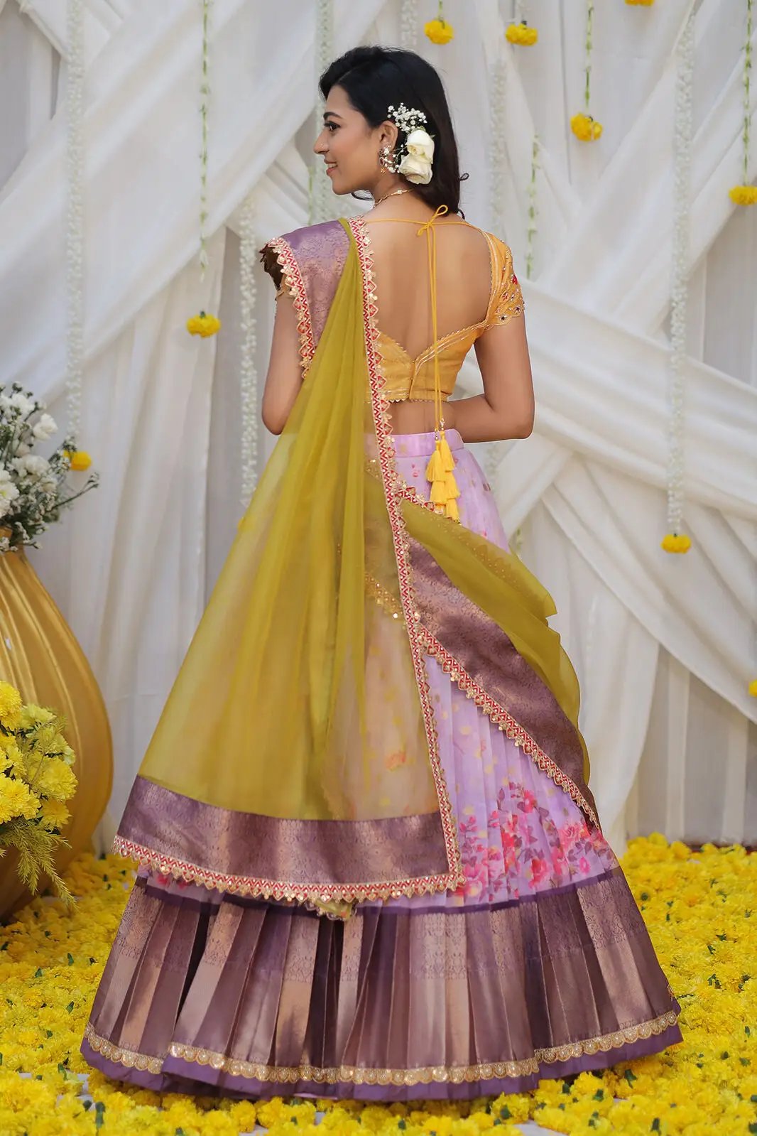 Sweet Pea Kota Zari Lehenga Set