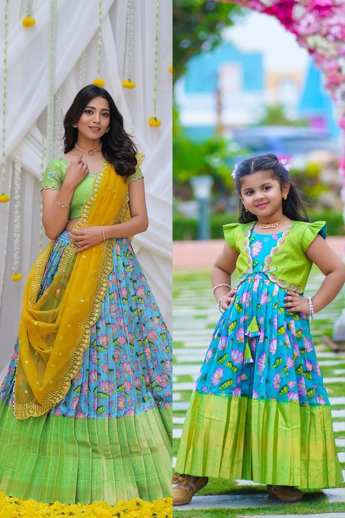 Vasudevi Mother Daughter Twin Set